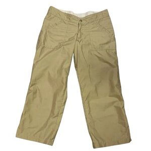 Prana crop pant camping hiking outdoor apparel tan